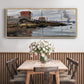 The Seine at Petit - Floater Framed Canvas Print