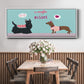 Valendogs Collection C - Floater Framed Canvas Print