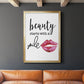 Beauty Starts With A Smile - Modern Framed Canvas Print