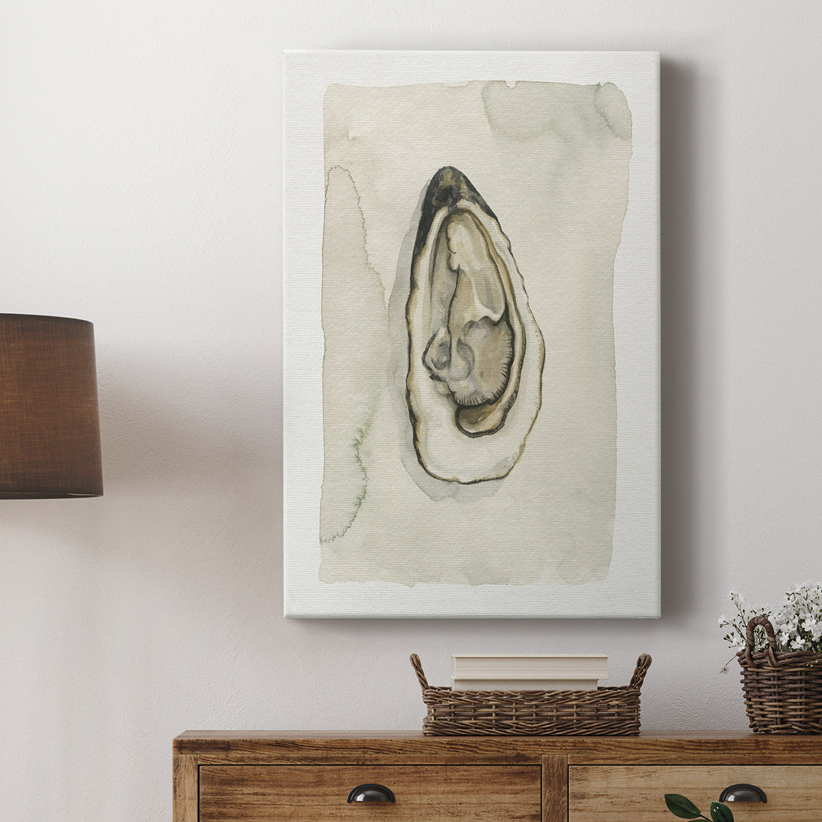 Soft Half Shell I - Canvas Art Print