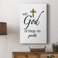 All Things Possible Gold - Canvas Art Print