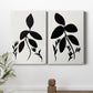 Silhouette Garden I Premium Gallery Wrapped Canvas - Ready to Hang - Set of 2