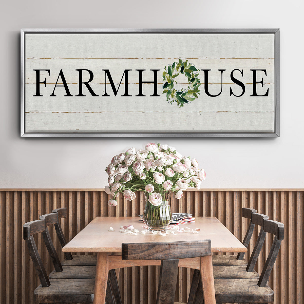 Farmhouse - Floater Framed Canvas Print