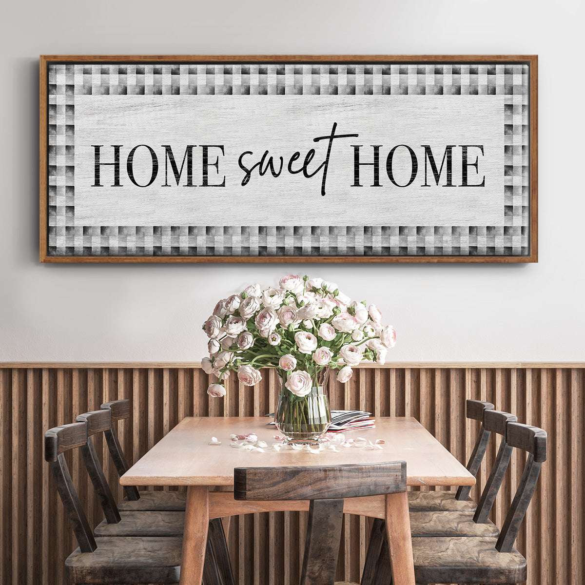 Home Sweet Home - Floater Framed Canvas Print