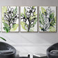 Tropical Sketchbook I - Framed Premium Gallery Wrapped Canvas L Frame 3 Piece Set - Ready to Hang