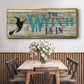 The Witch is in - Floater Framed Canvas Print