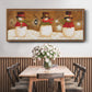 Top Hat Snowmen - Floater Framed Canvas Print