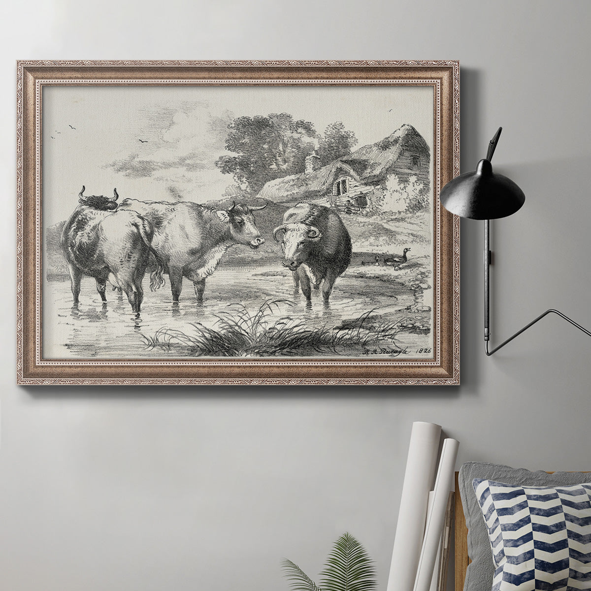 Rural Charms I Premium Framed Canvas- Ready to Hang