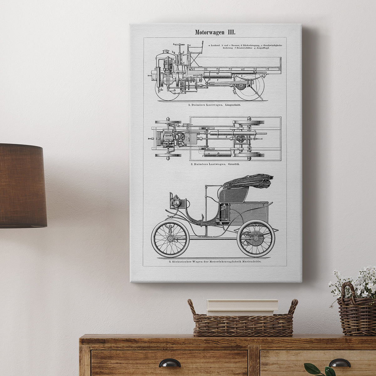 Industrial Motorcar - Canvas Art Print