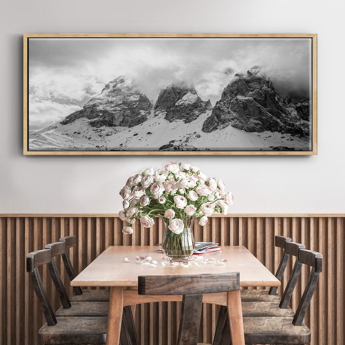 Dolomites - Floater Framed Canvas Print