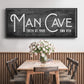 Man Cave - Floater Framed Canvas Print