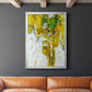 Golden Foliage I - Modern Framed Canvas Print
