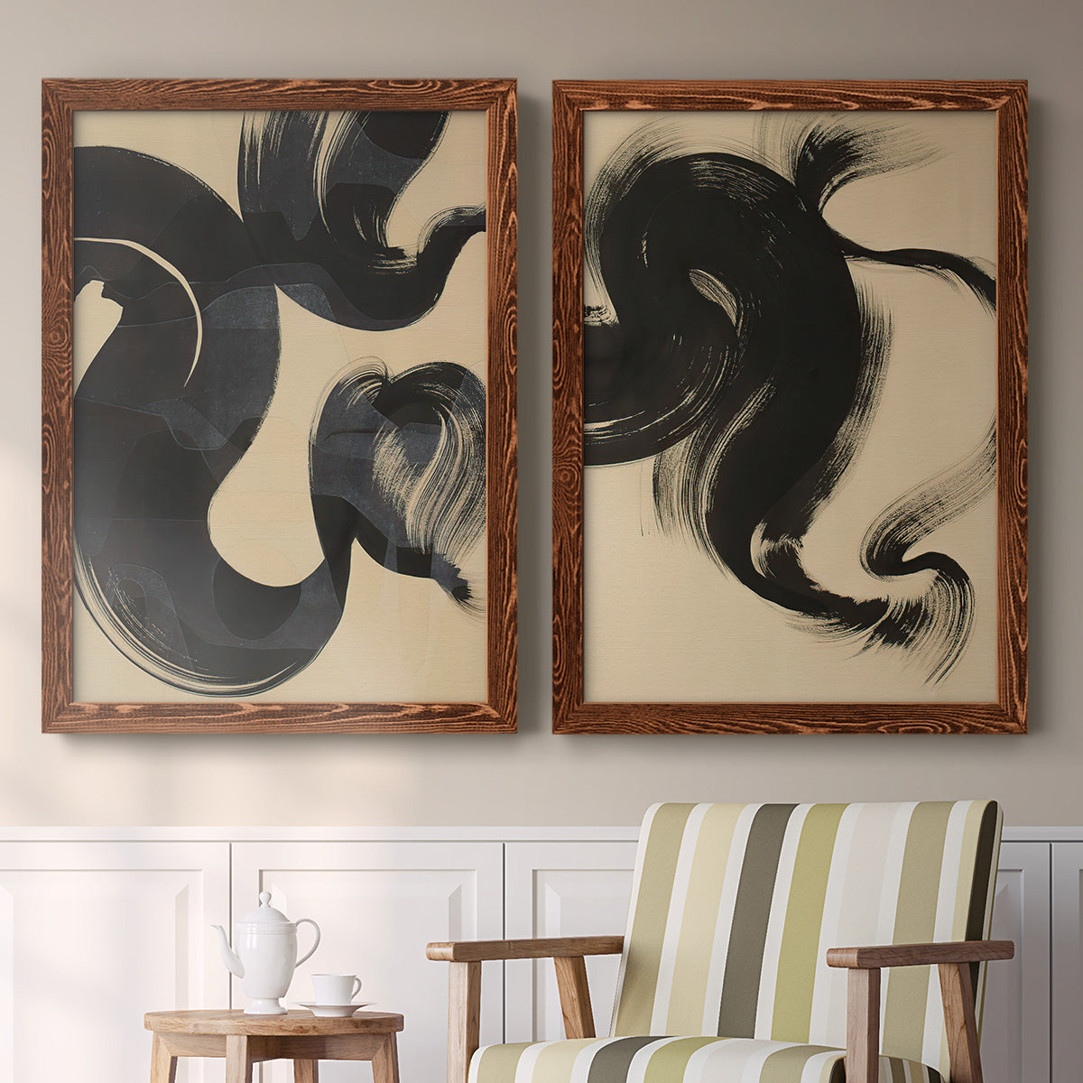 Sea Change I - Premium Framed Canvas 2 Piece Set - Ready to Hang