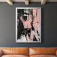 Black & Blush II - Modern Framed Canvas Print