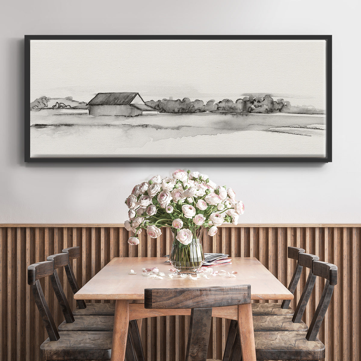 Wyeth Barn I - Floater Framed Canvas Print