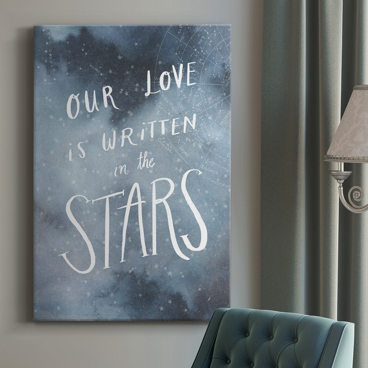 Celestial Love IV Premium Gallery Wrapped Canvas - Ready to Hang