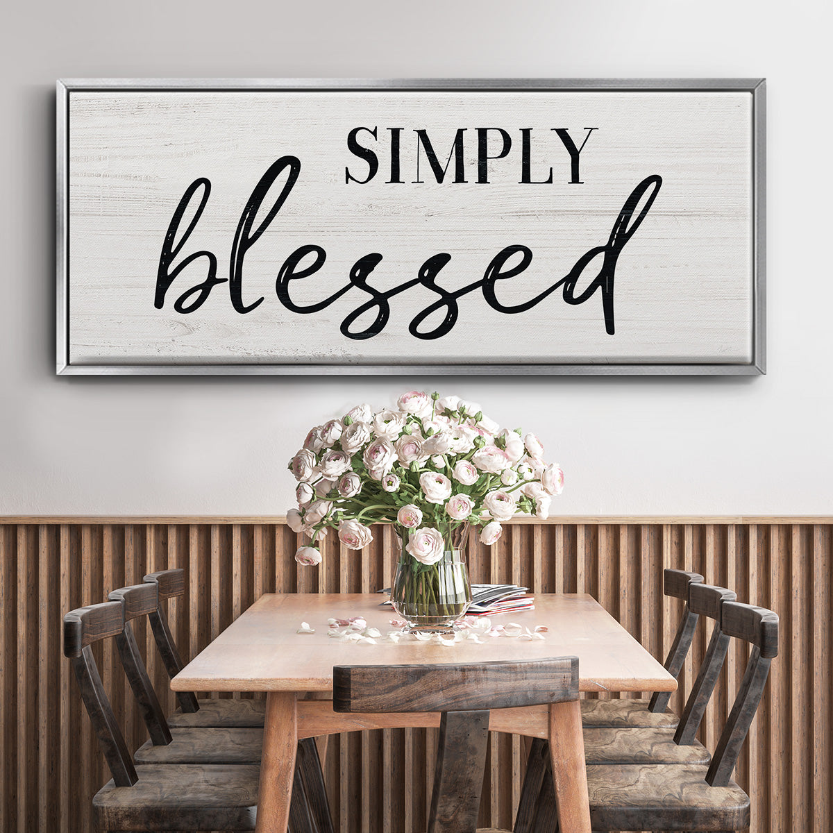 Simply - Floater Framed Canvas Print