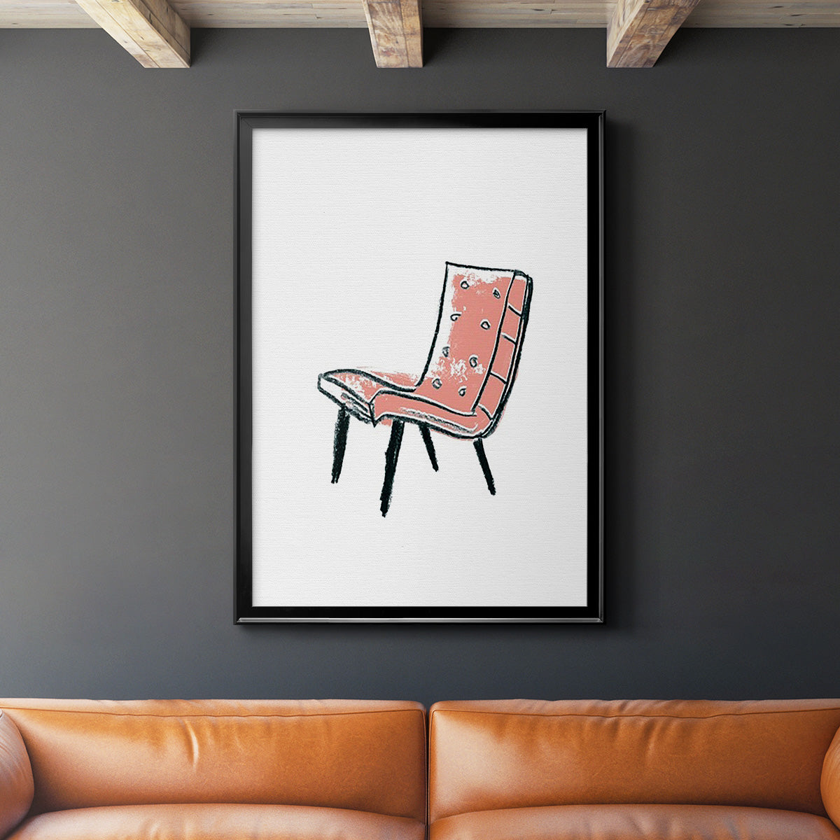 Take a Seat IX - Modern Framed Canvas Print