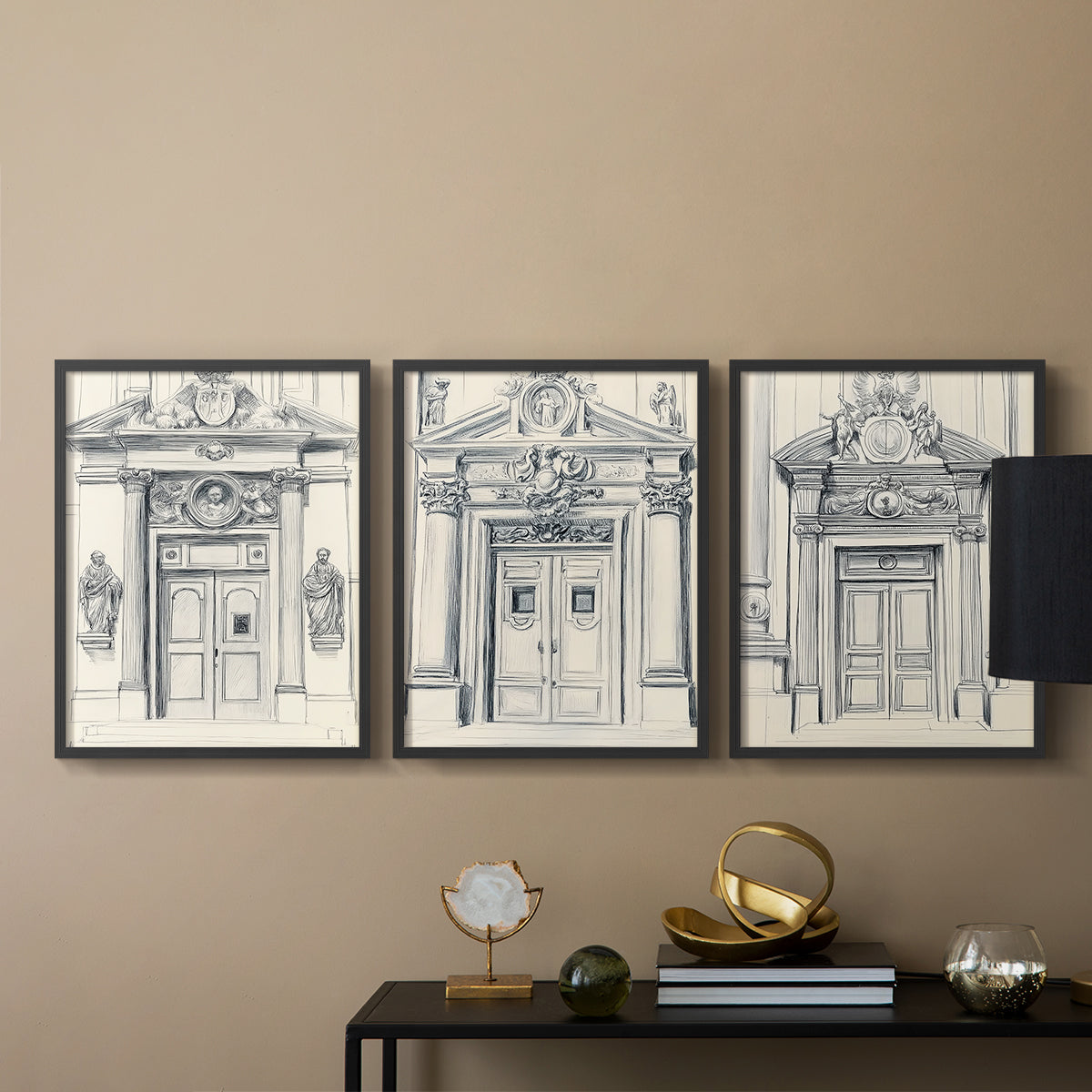 Landscape Study Series V - Restickable Framed Art Set