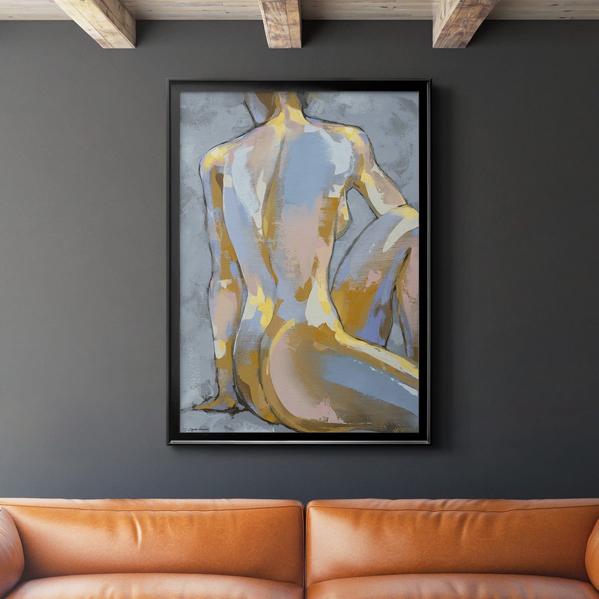 Grey Maiden II -  Framed Canvas Print