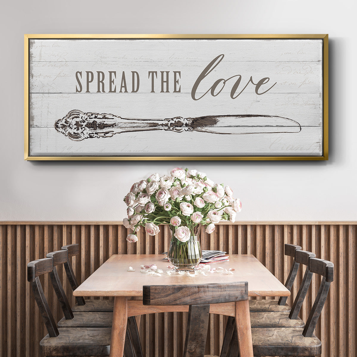 Spread the Love - Floater Framed Canvas Print