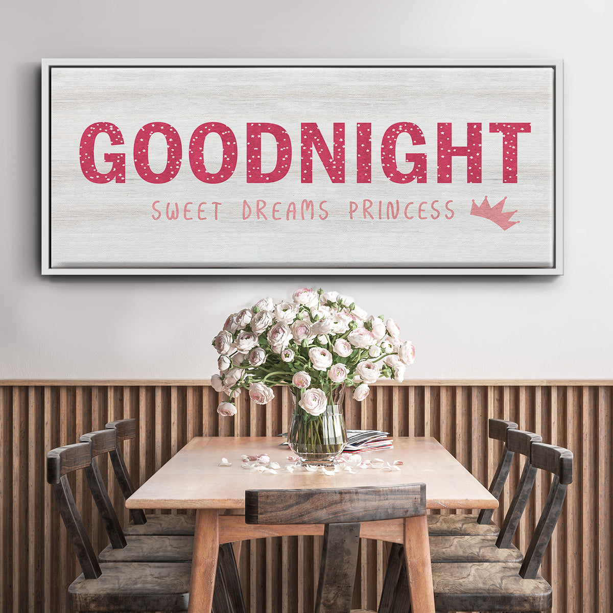 Princess Goodnight - Floater Framed Canvas Print