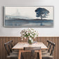 Serene Silhouette II - Floater Framed Canvas Print