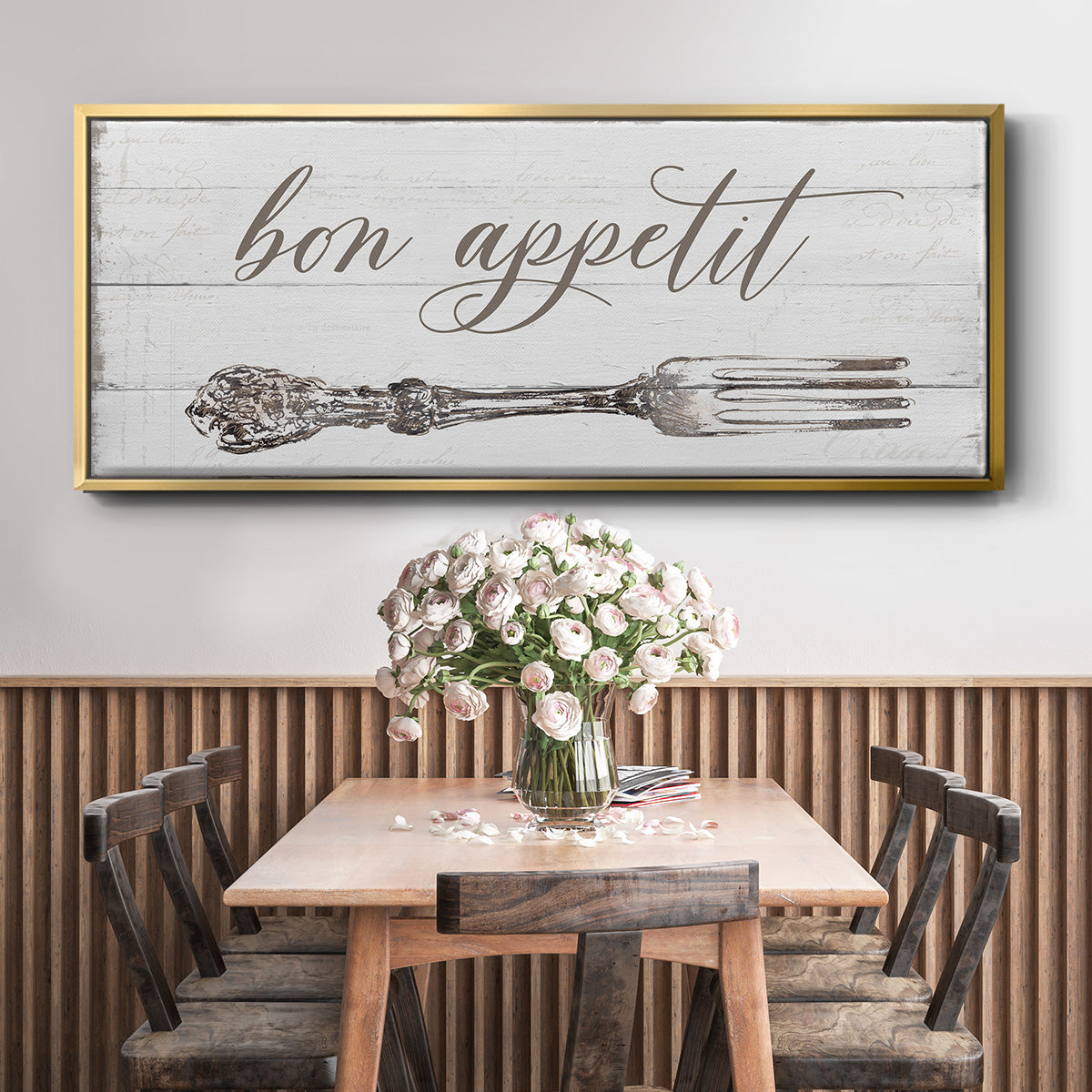 Bon Appetit - Floater Framed Canvas Print