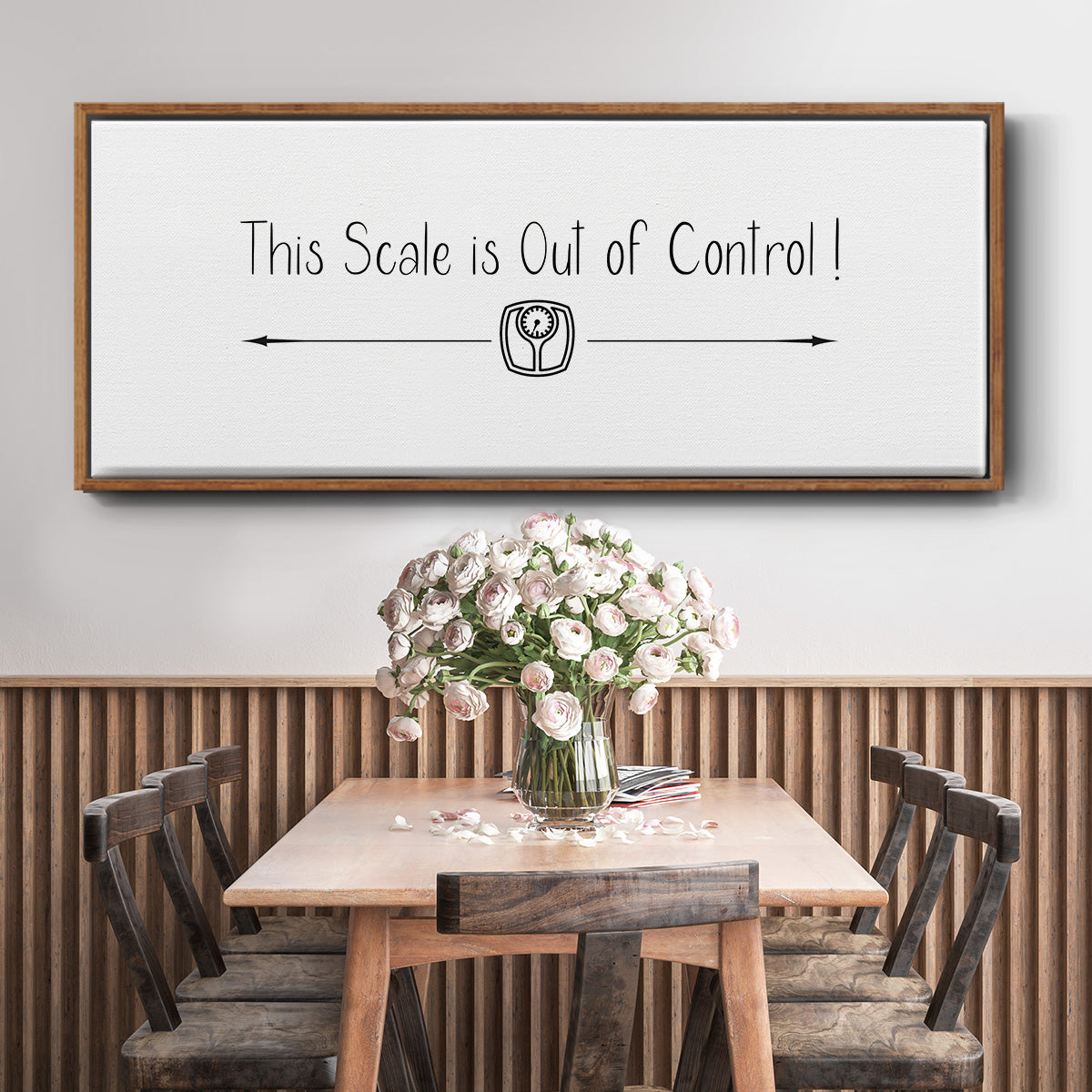This Scale - Floater Framed Canvas Print