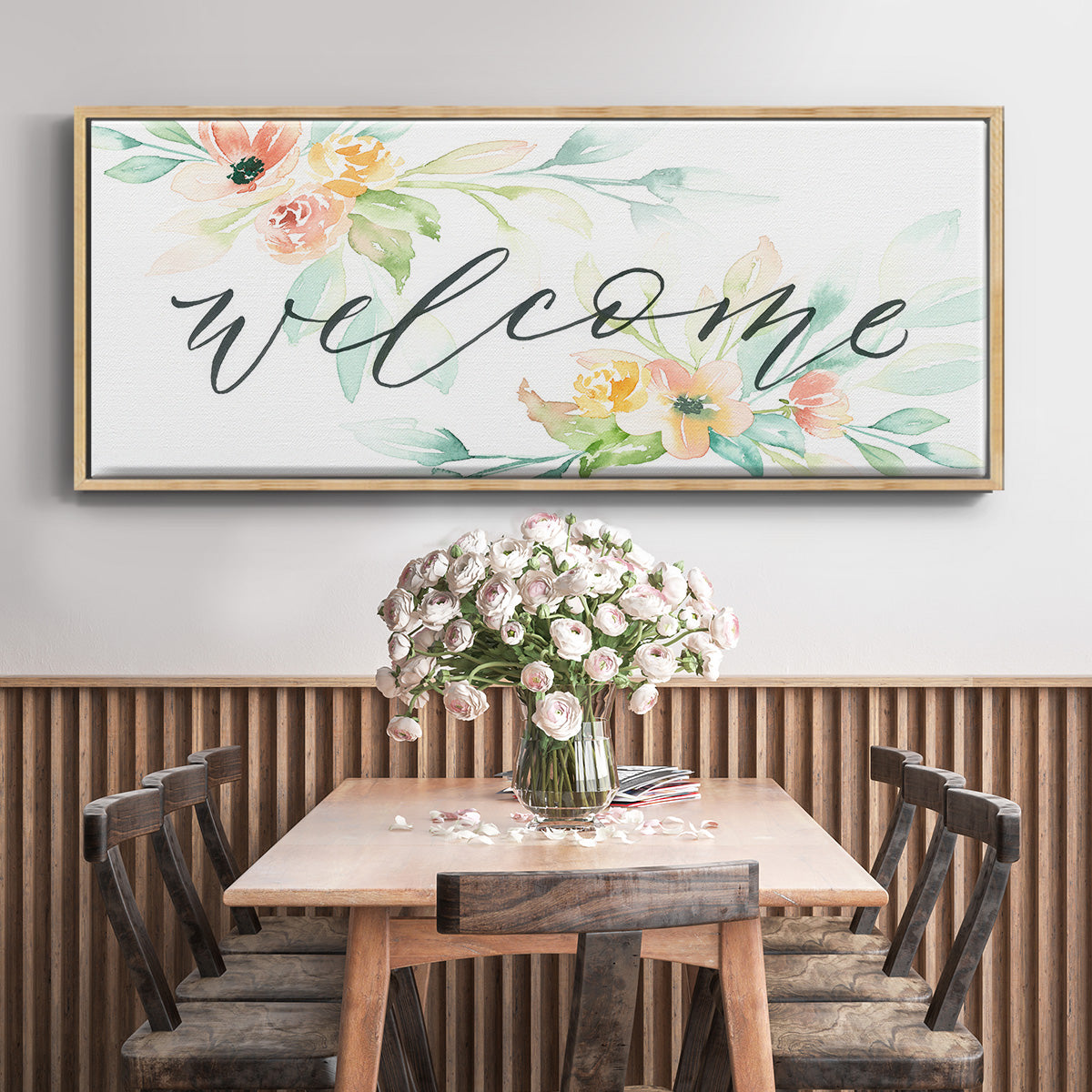 Welcome - Floater Framed Canvas Print