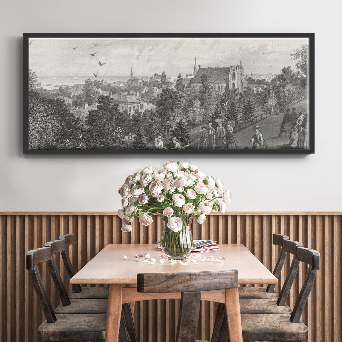 City of Cleveland - Floater Framed Canvas Print