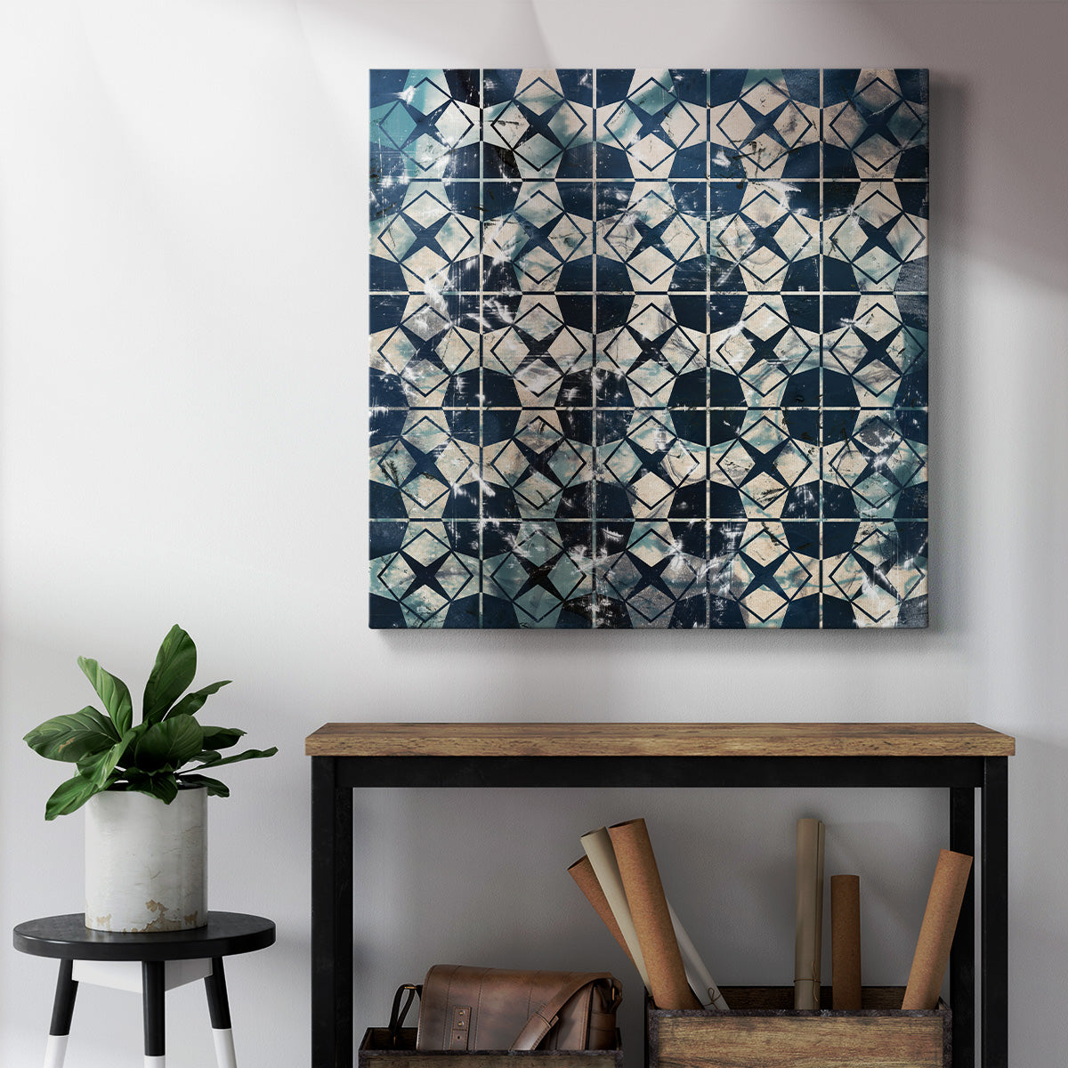 Tile-Dye IX - Canvas Art Print