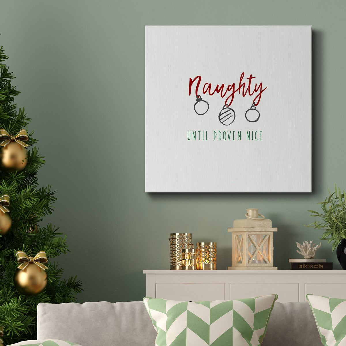 Naughty-Premium Gallery Wrapped Canvas - Ready to Hang