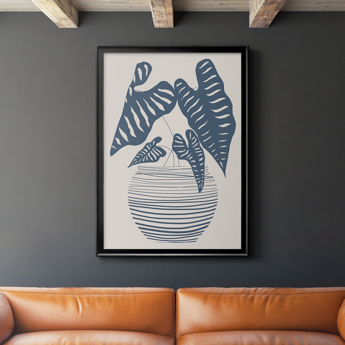 Wired in Monochrome I - Modern Framed Canvas Print