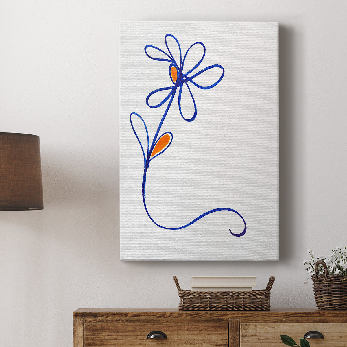 Wobbly Blooms I - Canvas Art Print