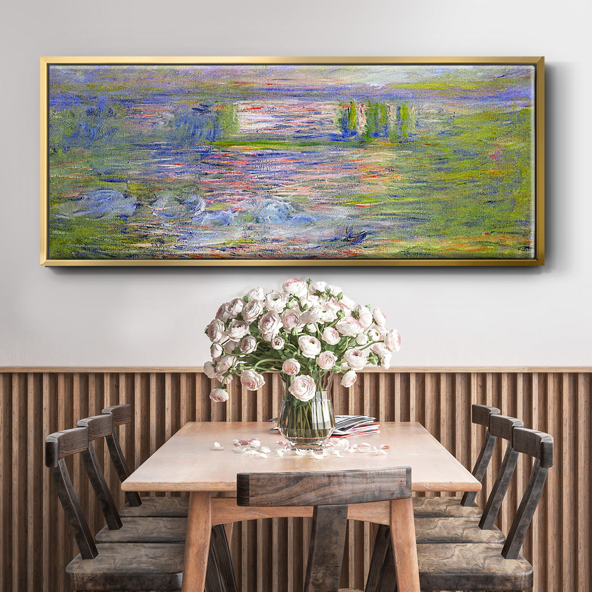 Charing Cross Bridge - Floater Framed Canvas Print