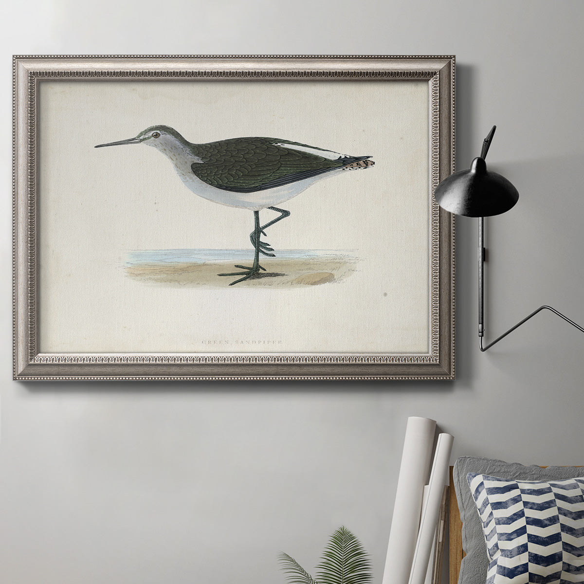 Morris Sandpipers VI Premium Framed Canvas- Ready to Hang