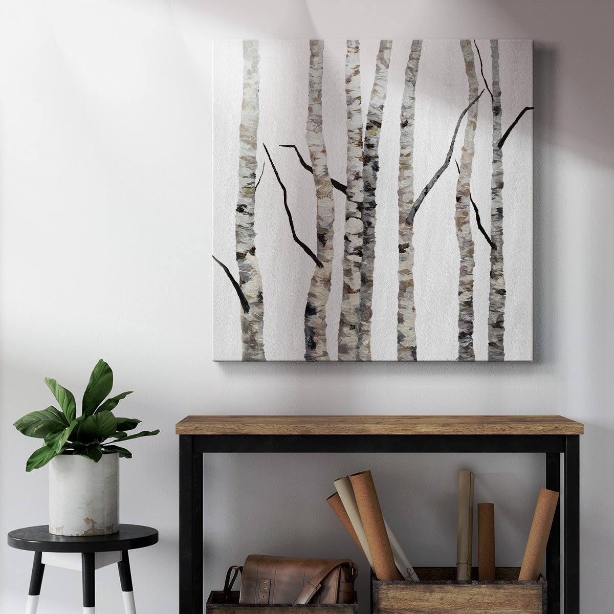 Birch Trees II-Premium Gallery Wrapped Canvas - Ready to Hang