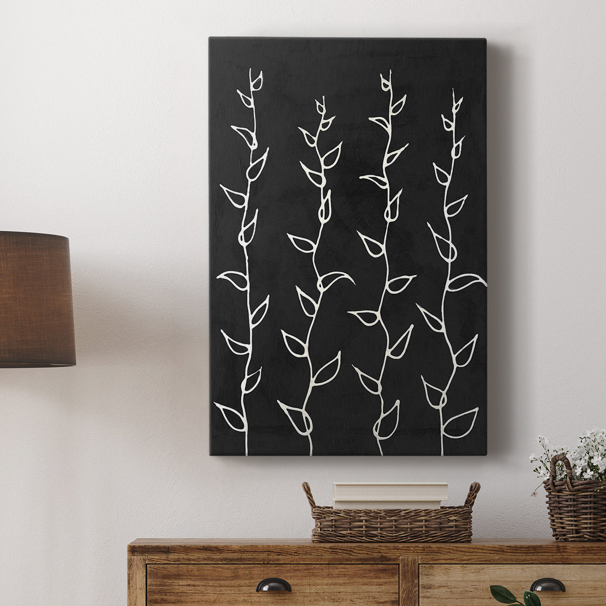 Ivory Vines I - Canvas Art Print