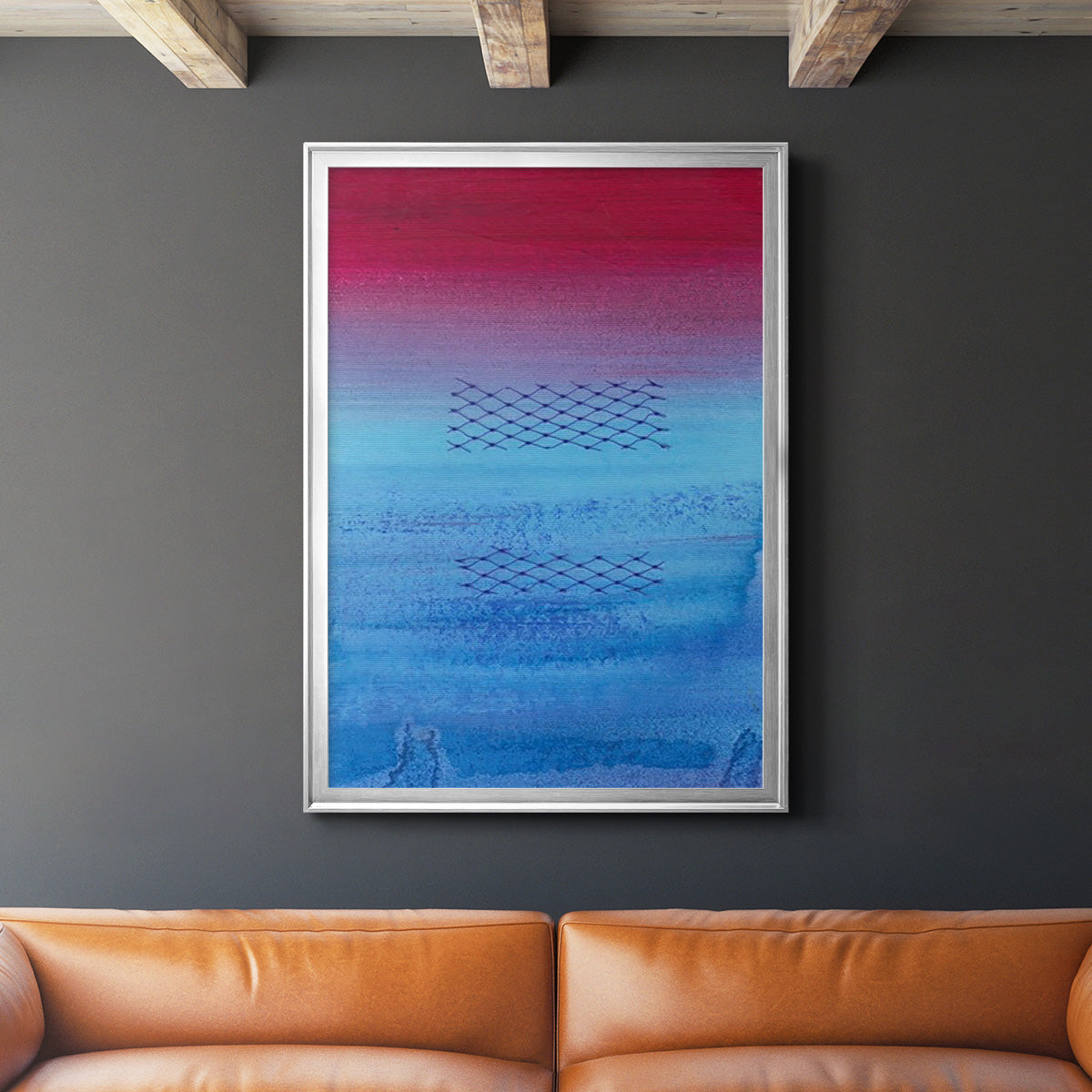 Gently Oppose II - Modern Framed Canvas Print