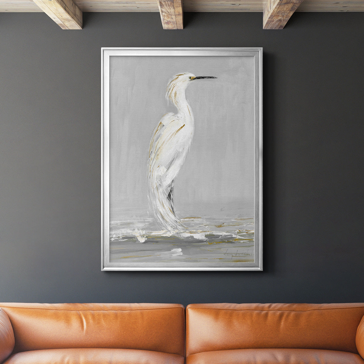 Coast Watching I - Modern Framed Canvas Print