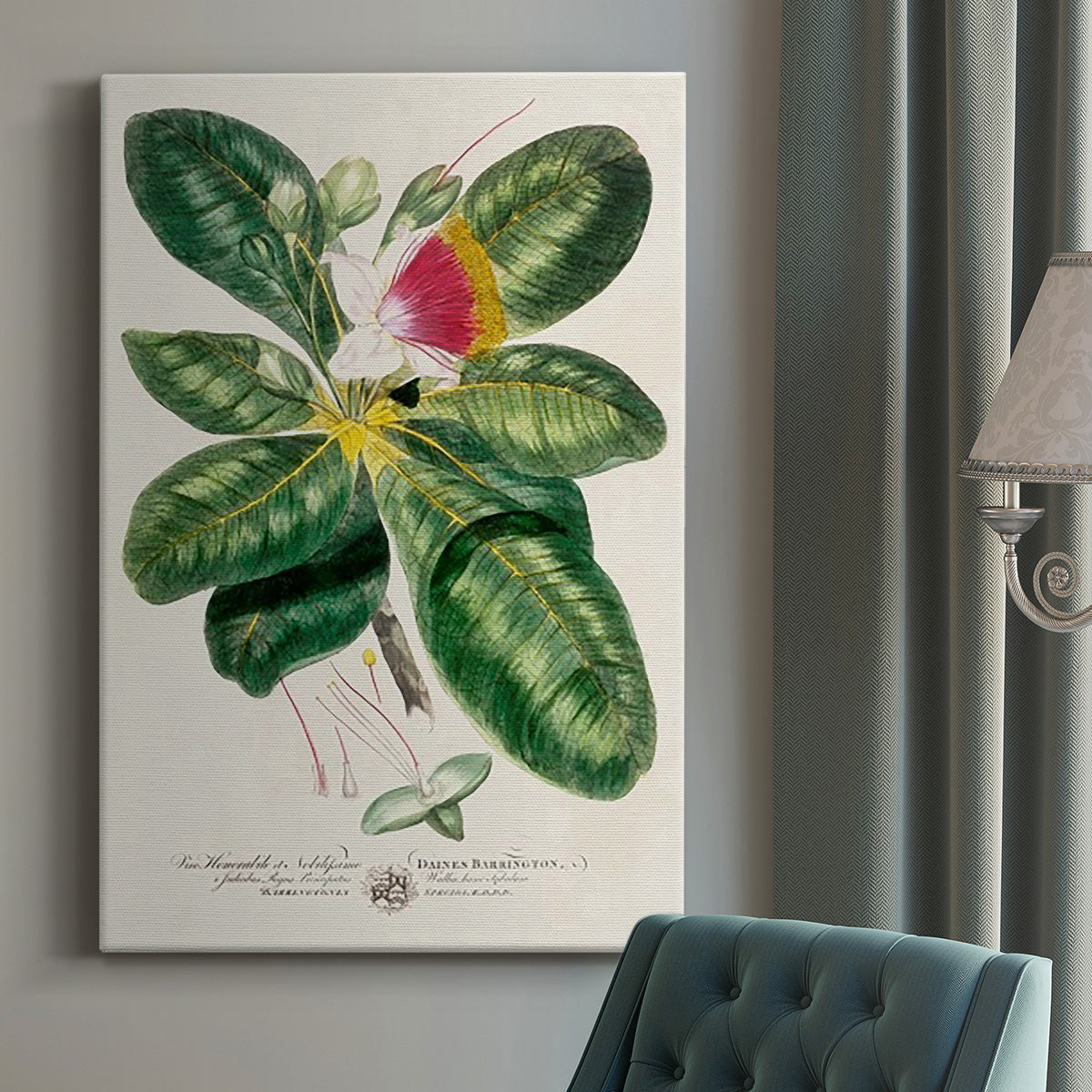 Imperial Tropical Botanical I Premium Gallery Wrapped Canvas - Ready to Hang