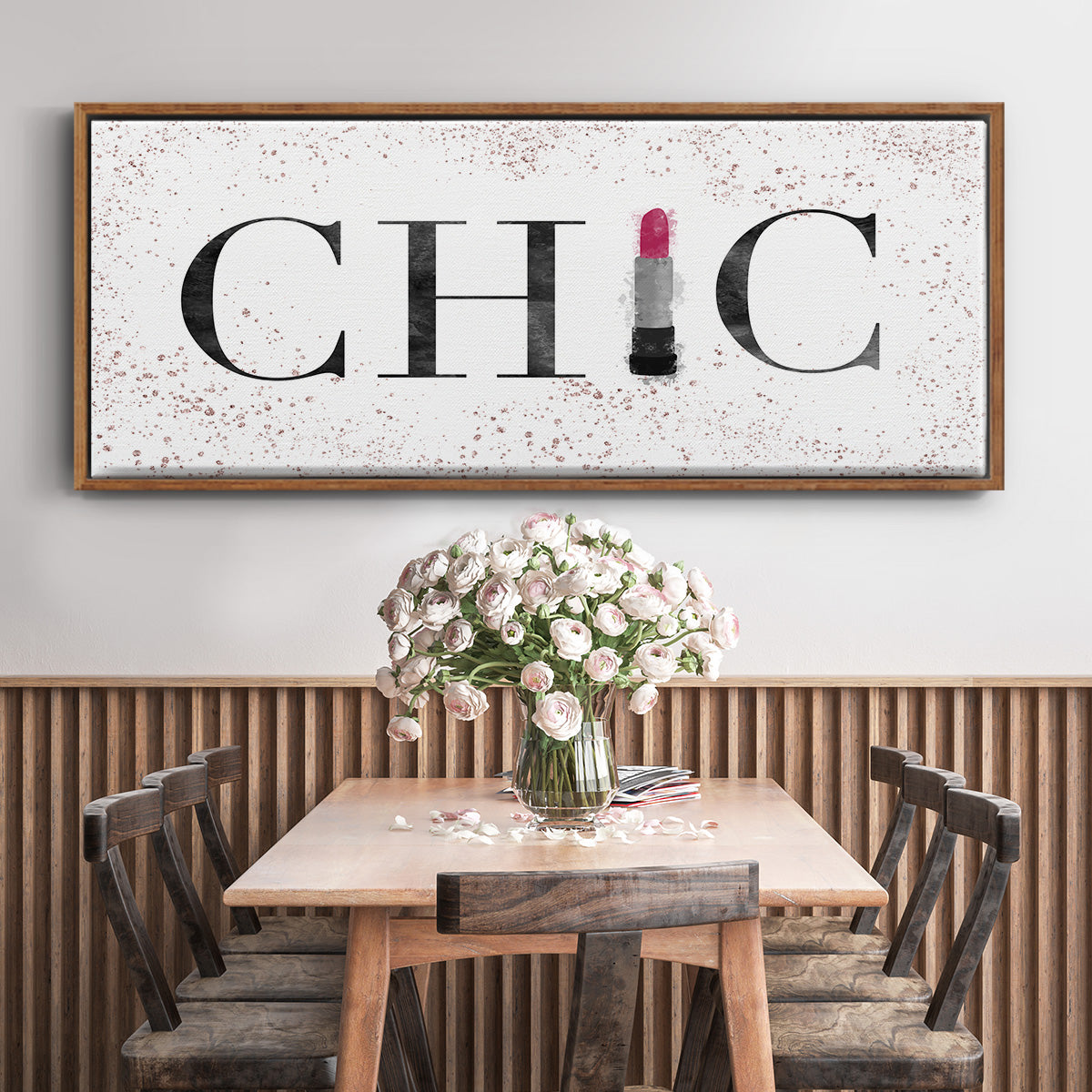 Chic - Floater Framed Canvas Print