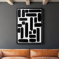 Shuffle IV - Modern Framed Canvas Print