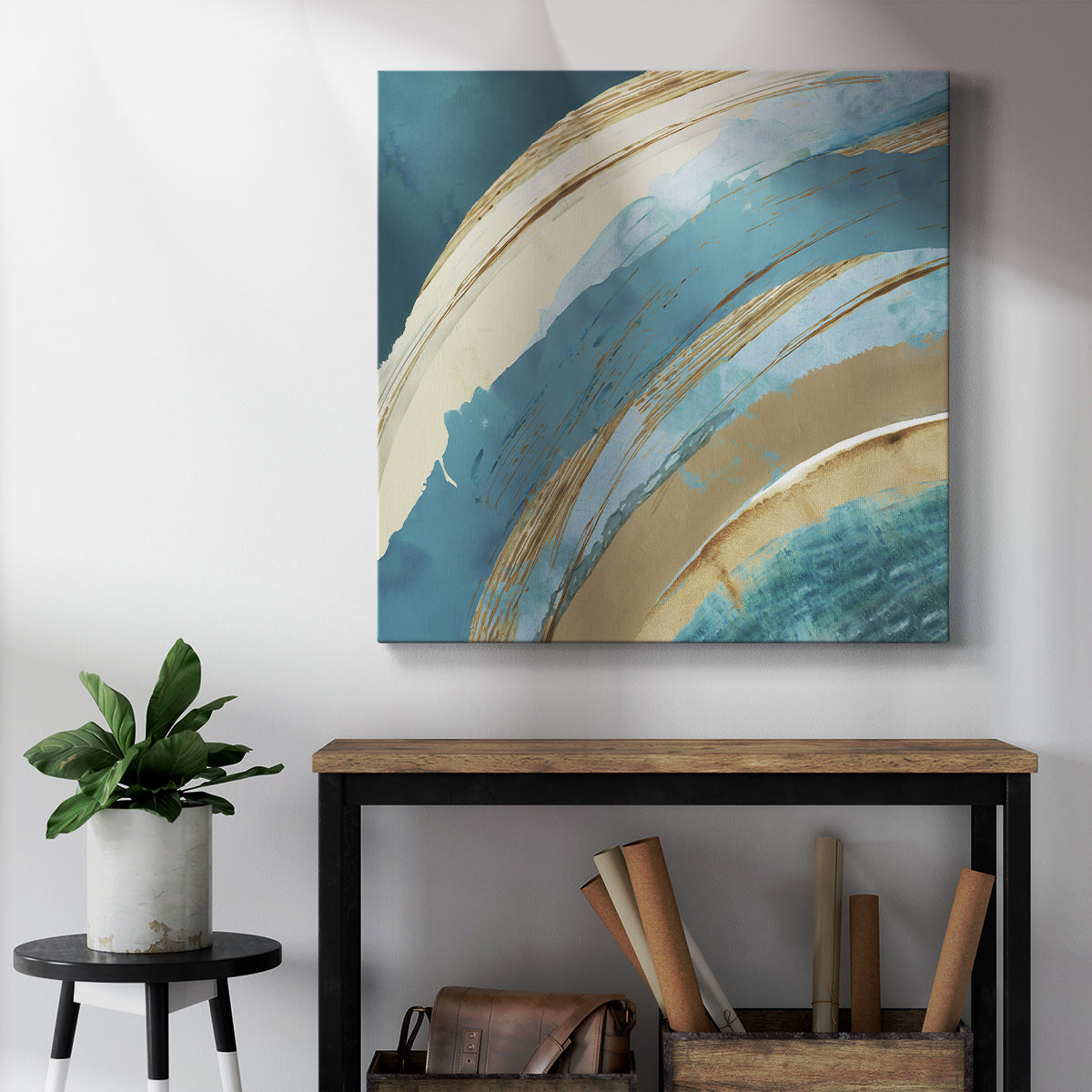 Making Blue Waves I - Canvas Art Print