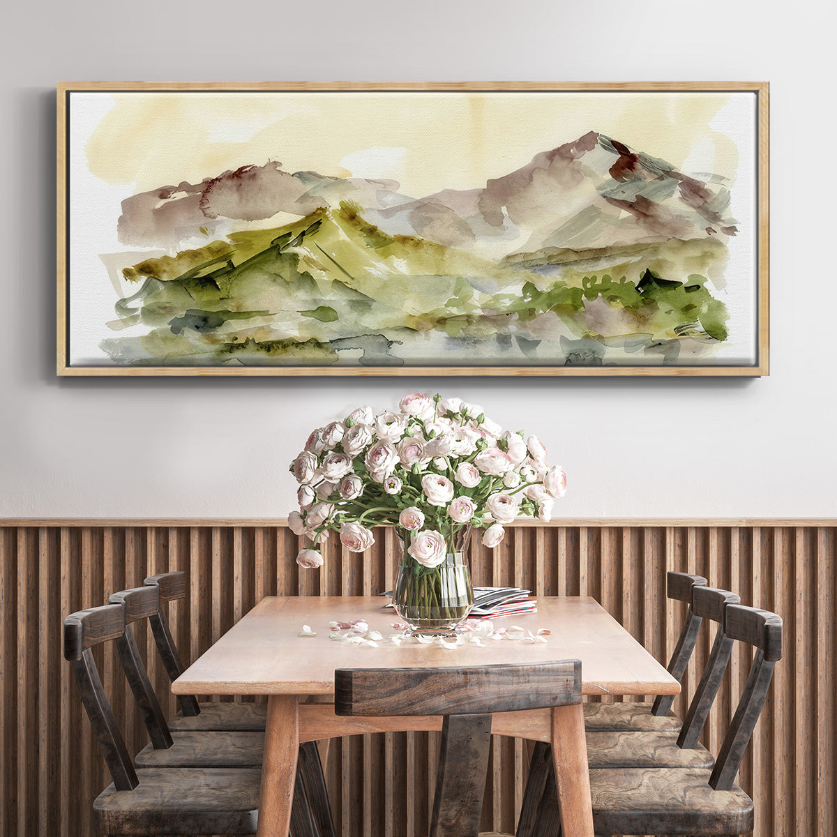 Plum Ridge II - Floater Framed Canvas Print