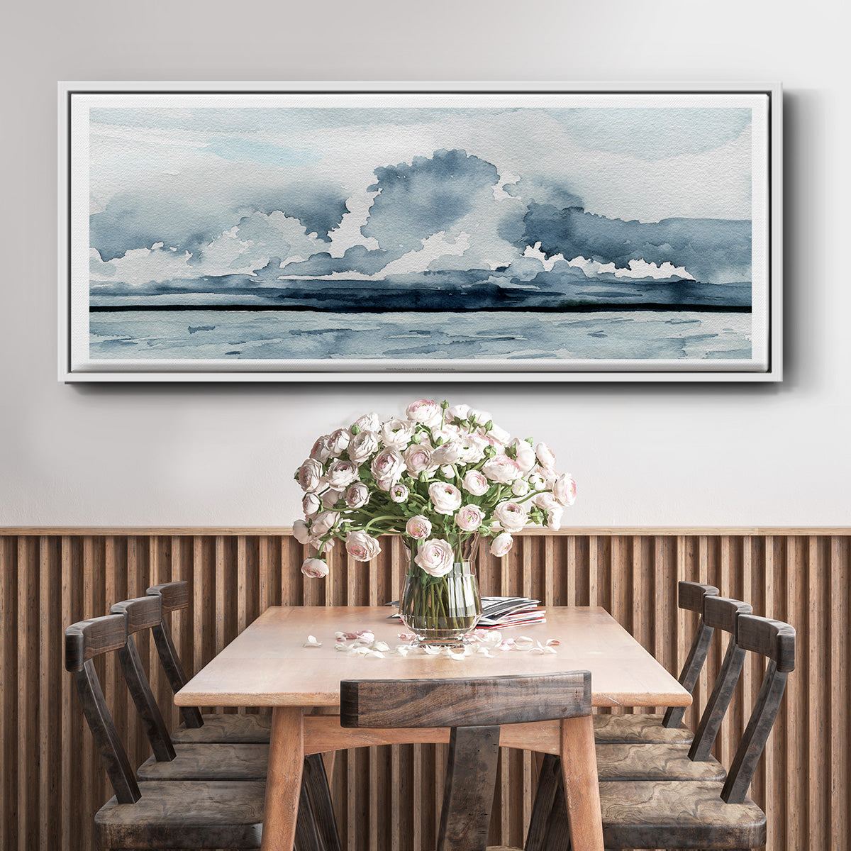 Passing Rain Storm II - Floater Framed Canvas Print