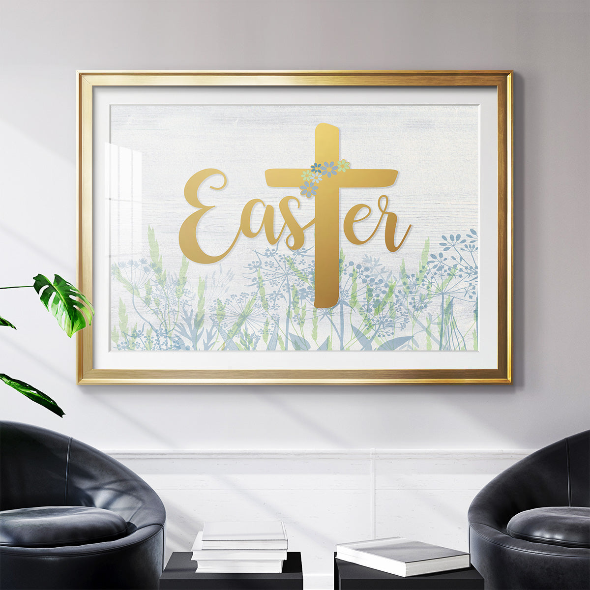 Easter Wildflowers - Modern Framed Art Print