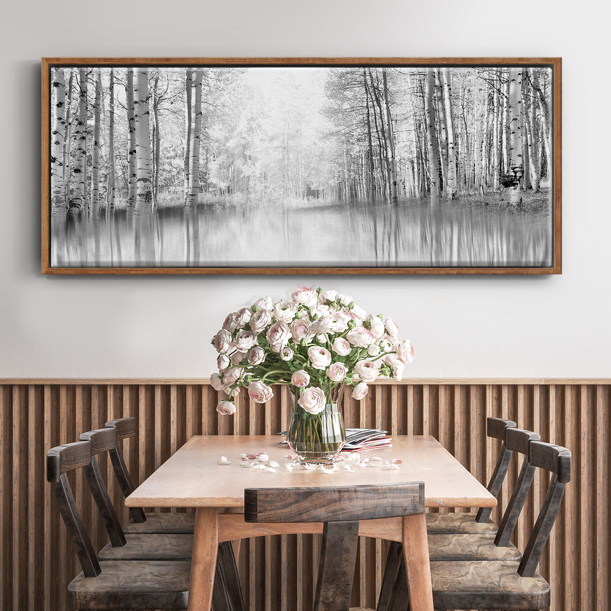 Aspen Reflection - Floater Framed Canvas Print