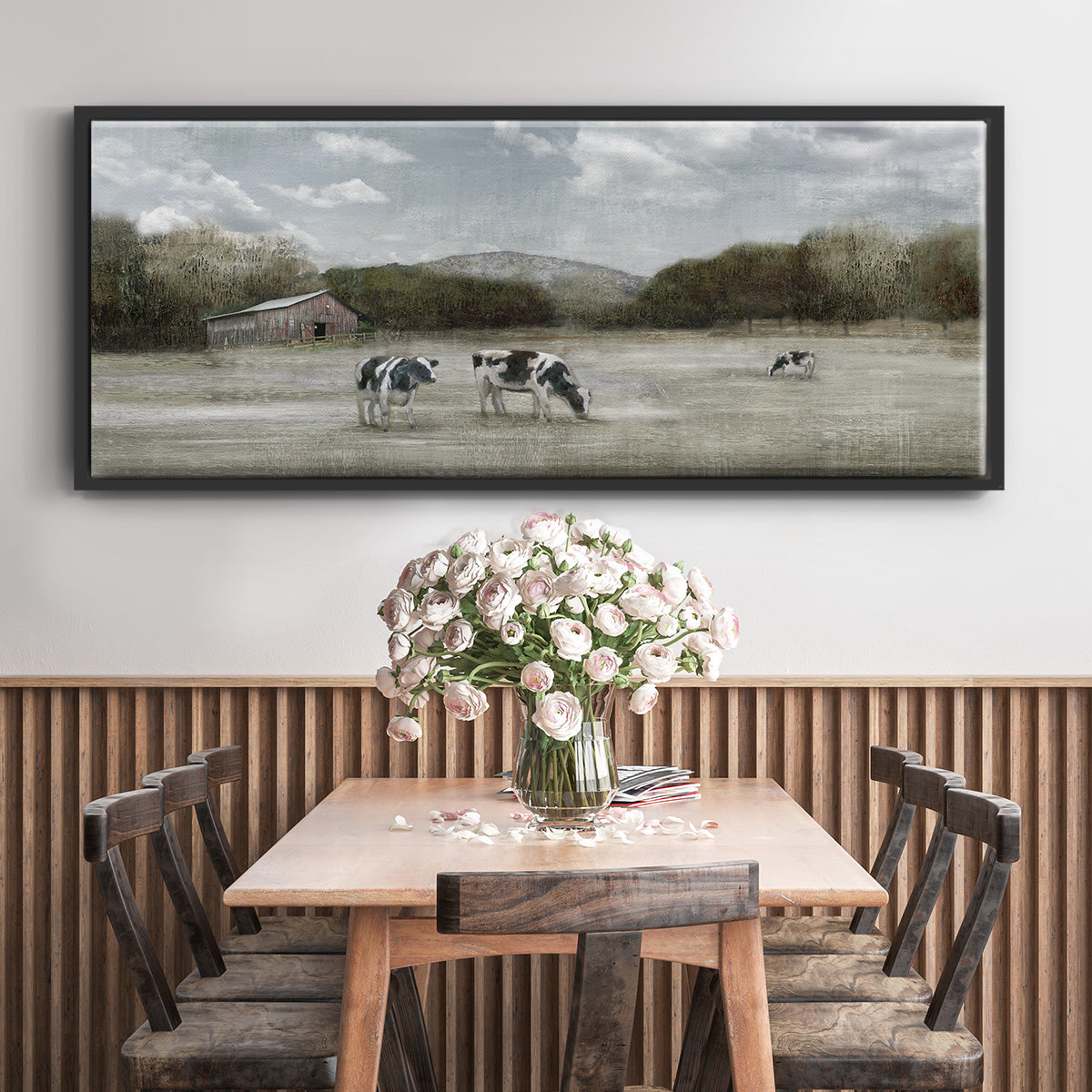 Country Satisfaction - Floater Framed Canvas Print